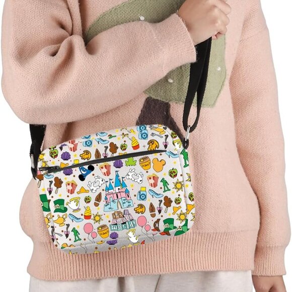 Chic Small World Magic Castle Shoulder Bag - Perfect for Outdoor Activities - Picture 6 of 7